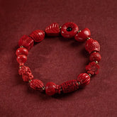 Fortune Multi-Edelstein-Perlenarmband - Wohlstand und Glück